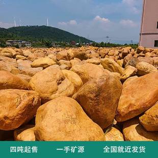 黄石源直池蜡供庭院造景头石鱼围边石彩hls14石园艺天然石