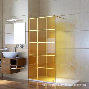 出口阿拜疆淋屏风黑色517格浴浴室隔断品质淋塞浴门D网uşkabinası
