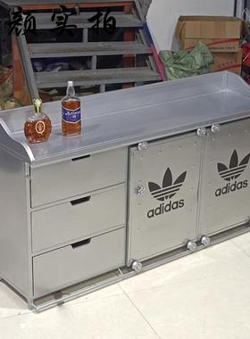 茶水CB14474台铁艺餐边柜储物柜厅收酒吧备餐柜工业风子纳柜柜碗