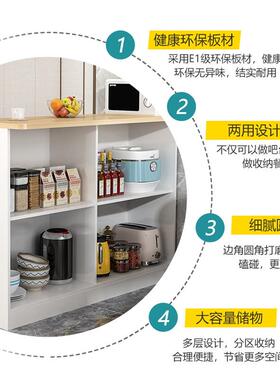 家用吧客厅餐厨房玄关台柜隔断柜多功能边柜双YNM面小户靠型墙高