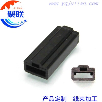 7123-2113-30黑色 汽车线束插头  DJ70110A-6.3-21国产 配端子1P