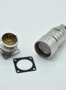 西赛姆M2PGG3-19芯公母配防水接头3M2信号连接插器19P焊线式套头