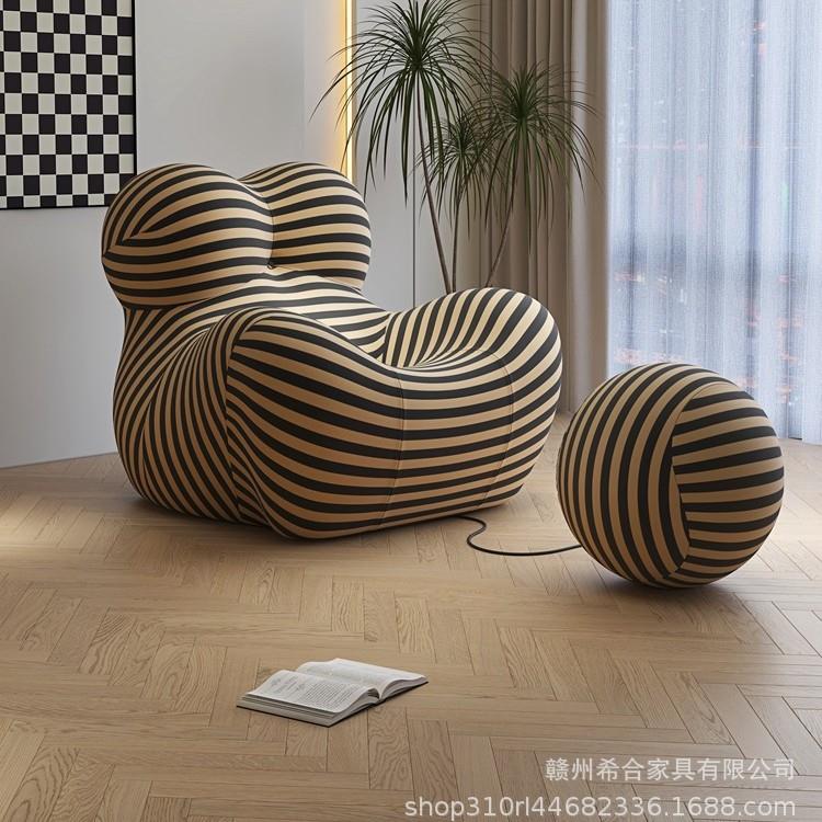 货小源压缩沙发妈的怀抱沙发棉简麻布妈艺户型懒A02人小户型约