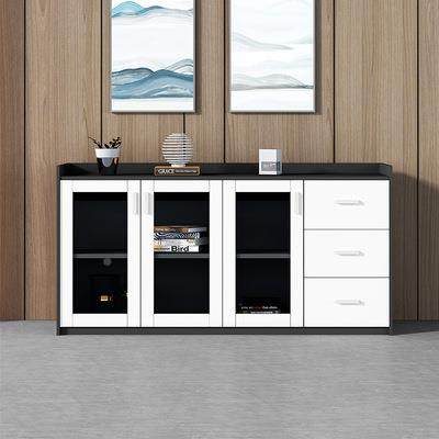 办柜公文件柜边矮详情咨询柜办公室茶水资柜料储物柜子档案柜抽屉