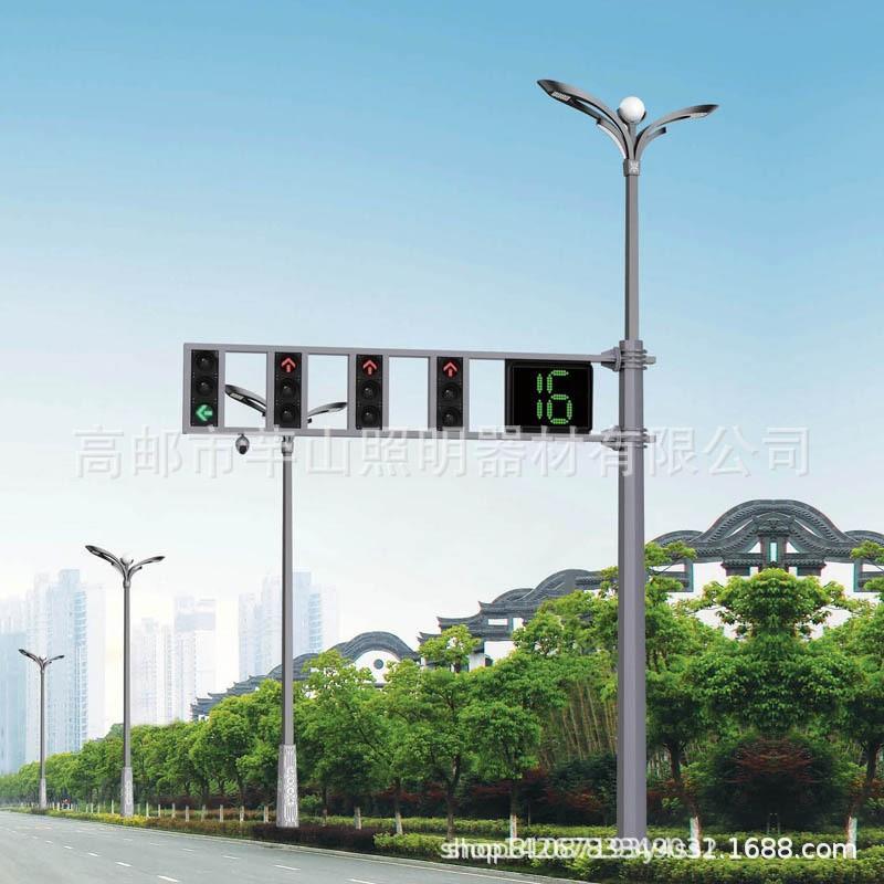 通信号灯杆牌交通信号灯通标志指示牌综合交杆多杆交合一F杆002厂图片