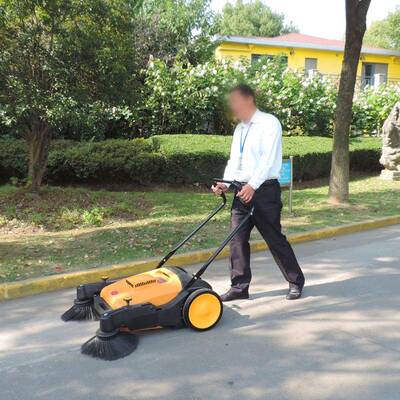 工厂车间动不用电无线无21771力地环卫公机园扫树叶纸屑手推清扫