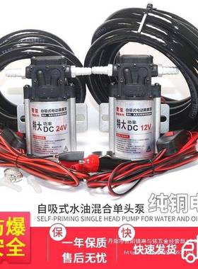 德国进口汽车货车12V42V车载油汽清油泵自吸式电DSV动抽泵汽油柴