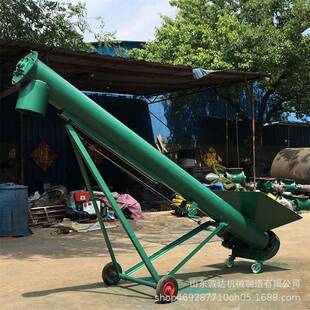 垂直CD-01591双旋出口螺上料机移动螺旋输送机水式泥粉绞龙输料送