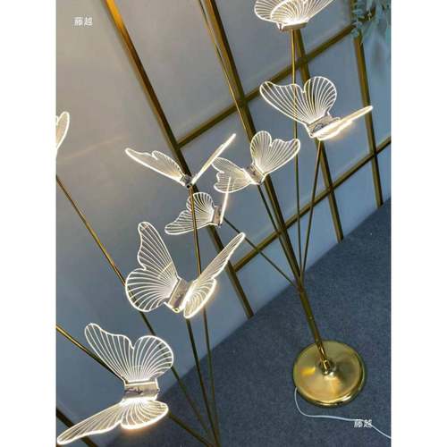 铁婚庆道具艺婚蝴蝶路引礼礼堂婚现场发光装饰灯布thj#yhj#置求现