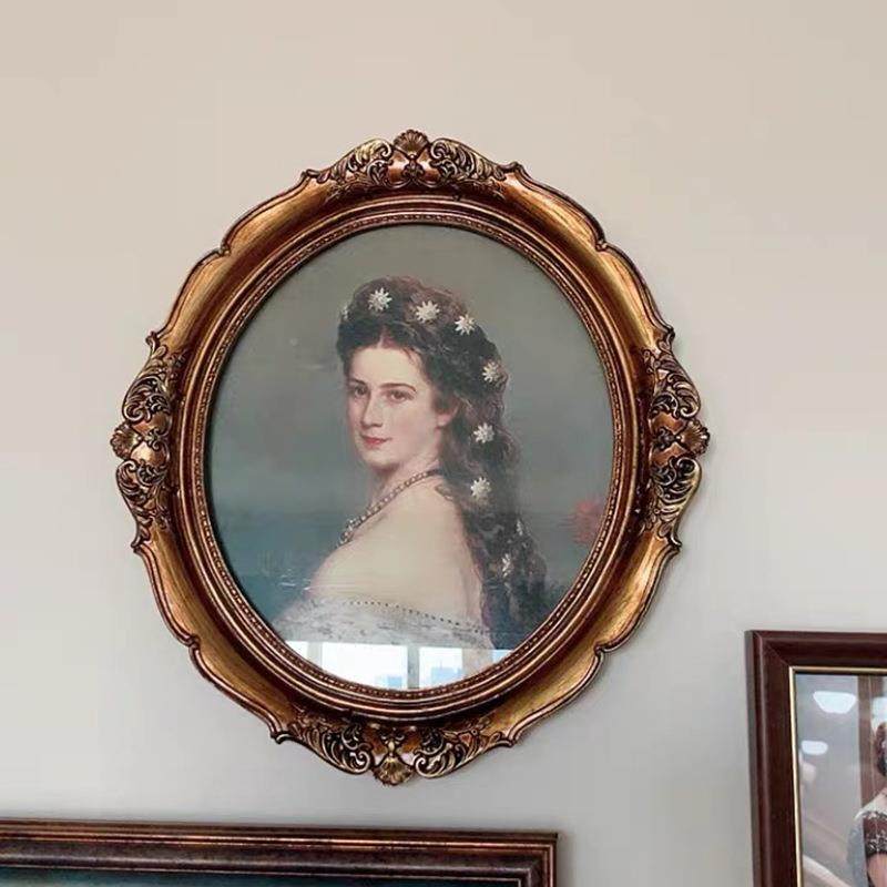 欧式卧圆室墙无品牌/面画沙椭艺术装饰挂相框发组合玄关壁挂树脂