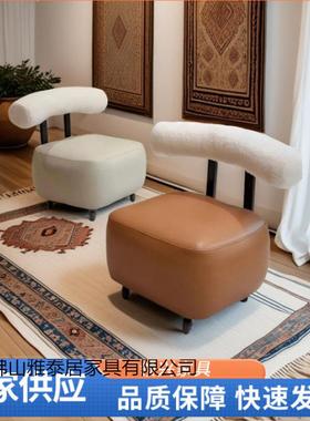 家用矮凳沙凳滑轮小板厅39125凳客万向轮旋转矮凳溜溜凳软包背靠