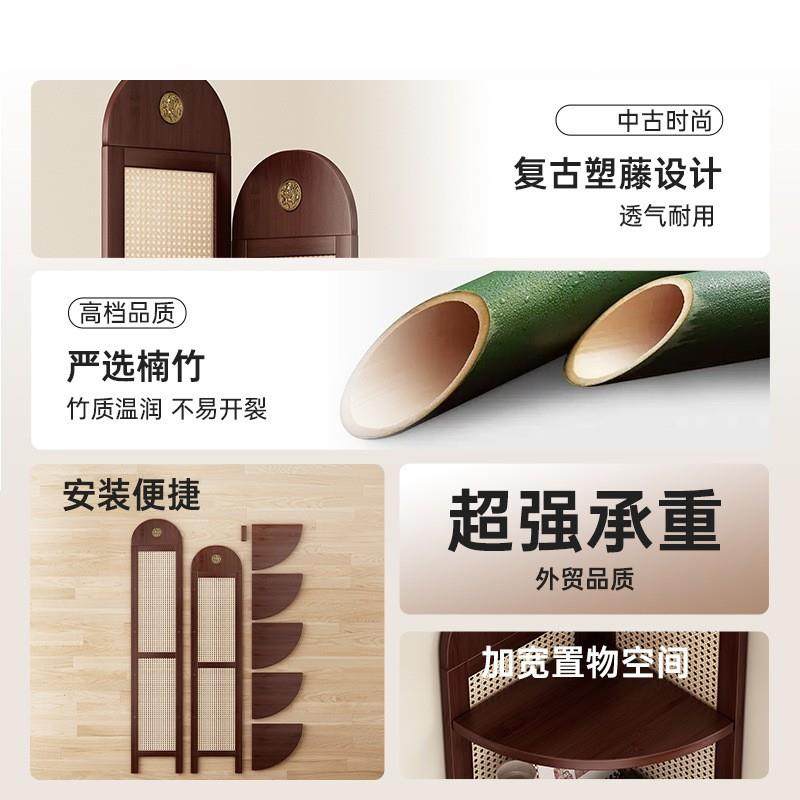 落中古藤9编转角zwj-01置物架角复古转角柜子度拐角柜墙角三角收0,商业/办公家具,千层架,淘宝优惠券,粉丝福利购,淘宝优惠卷