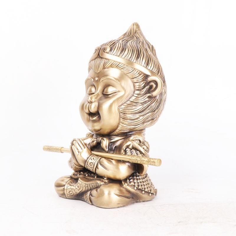 家居办公室工艺摆件铜孙悟品10512302空齐坐天大圣悟空