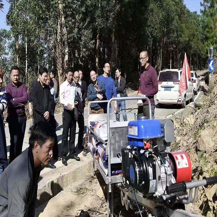 山大地单轨运输机轨搬运道车田农LAO棚果园运输间车