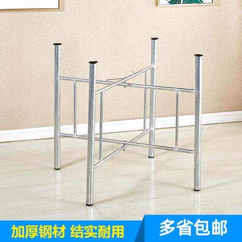 脚A5M简易大圆桌架可折QEEO叠铁艺桌腿支架桌餐桌折叠伸桌架桌脚