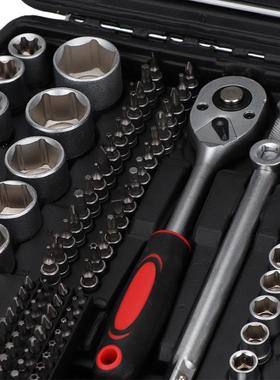 具216件套筒套工汽修轮WMQ扳手组合组套装21棘5件套筒工具箱