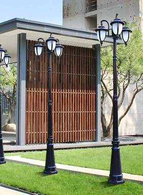 欧庭院灯户外墅花园小区公式园景灯复古3观米别路75351灯led室外