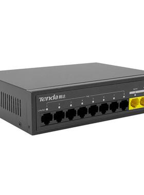 Tenda腾SG1108PC全千海兆10口+212345网络康监控POE供电的达交换