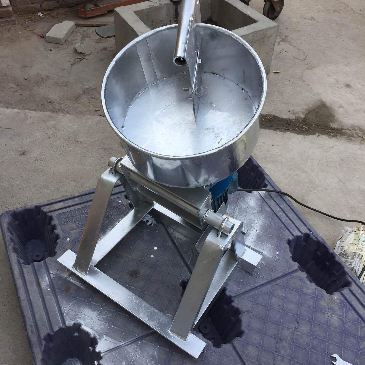 圆盘造粒机_实验室凝胶粉末成球机直径0.5小型圆盘粉末滚动机