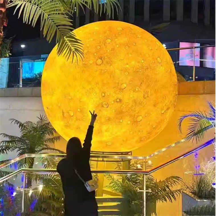 大型户外发光月球灯落地灯草坪灯别墅庭院灯露营民宿景观灯星球灯