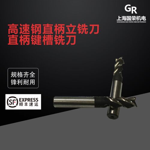 高速钢直柄立铣刀 直柄键槽铣刀3 4 5 6 8 10 12 14 16 18 20MM