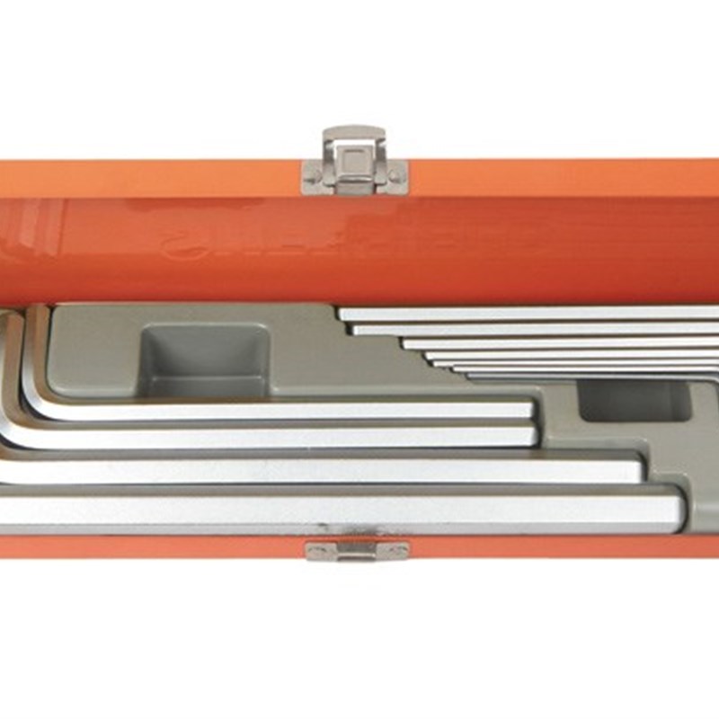 钢盾 12件套公制长内六角扳手1.5mm--14mm(铁盒) S050025