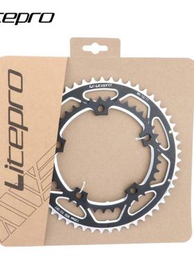 LP litepro公路折叠自行车双牙盘53/39齿130BCD牙盘五爪方孔曲柄