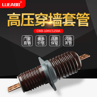 CB/CWC/CWW/CWB-10/1250A高压铜导体扁铜排陶瓷穿墙套管10-12KV铜