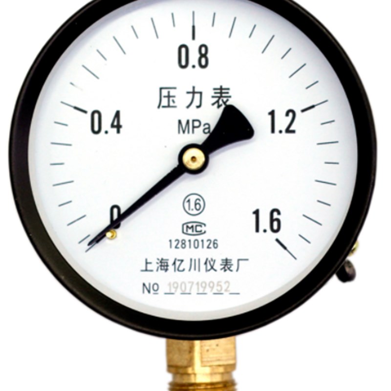普通压力表Y-100,YZ-100,径向轴向压力表,空气水用