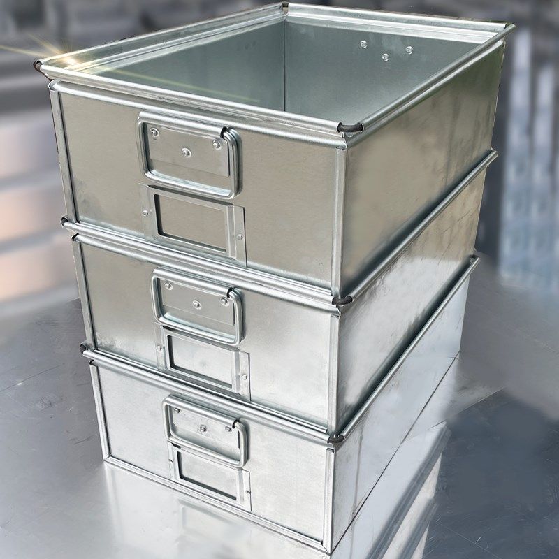 铁皮箱铁箱金属定做箱防火小长方形大工业工具箱储物铁箱子周转箱