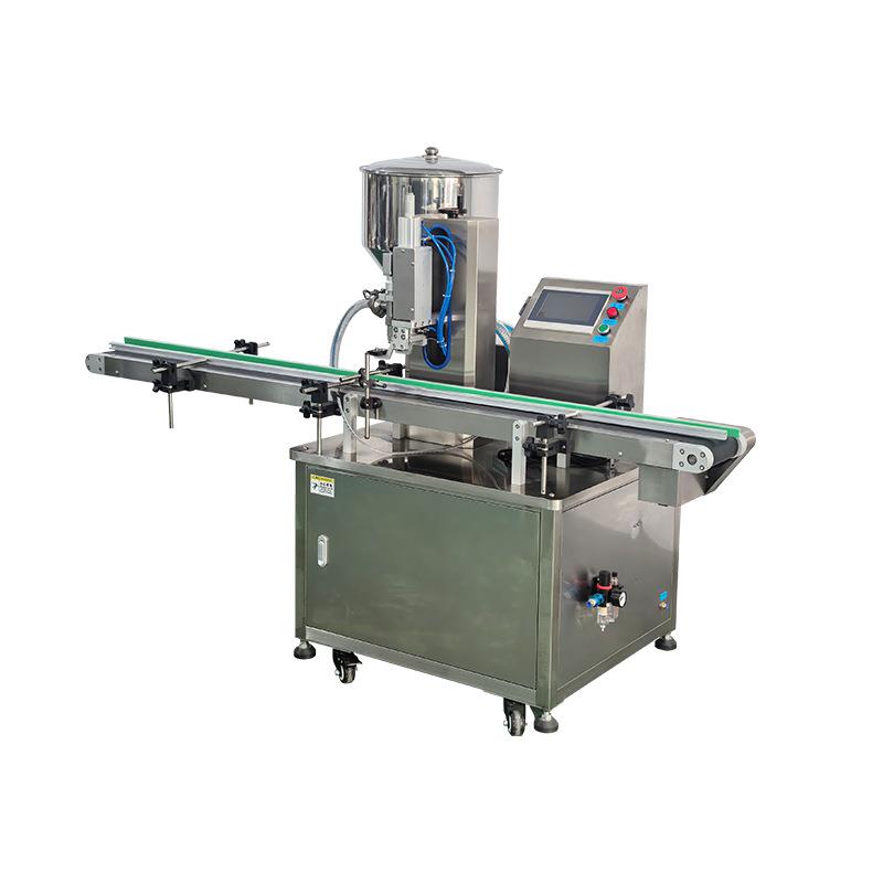 全自动单头极速灌装机活塞定量灌装直线机面霜磨砂膏凝胶灌装机