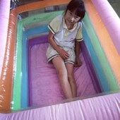 彩虹戏水池 盈泰四环加厚充气泳池 海洋球池 宝宝游泳池