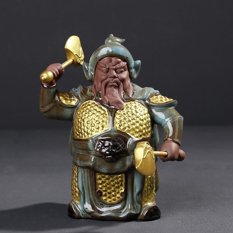 新中式门神哼哈二将招财家居摆件玄关装饰礼品