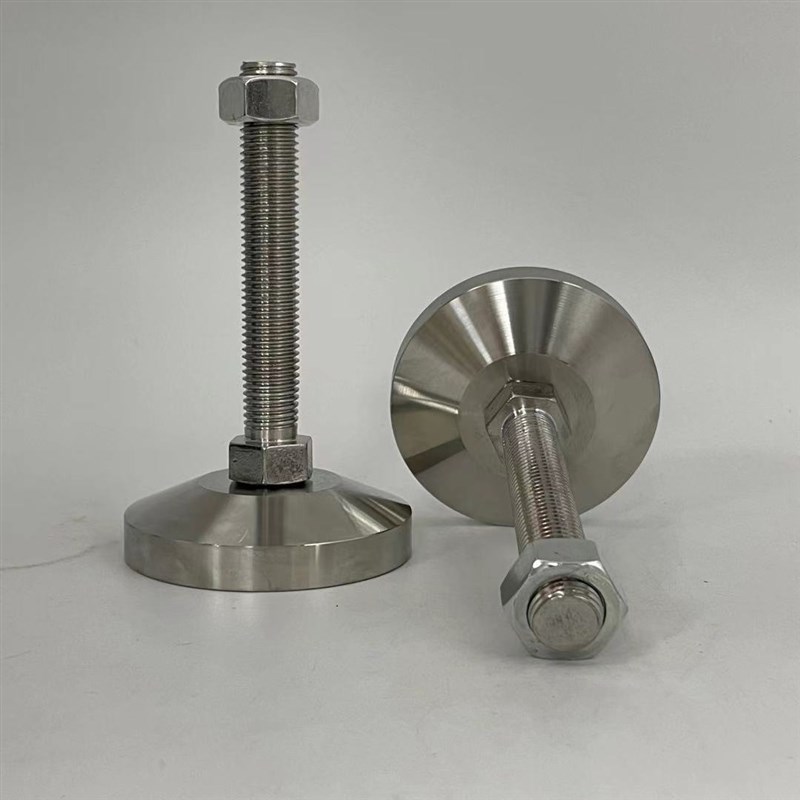 304不锈钢实心地脚调整脚重型可调节螺丝脚垫水平调整脚杯蹄脚