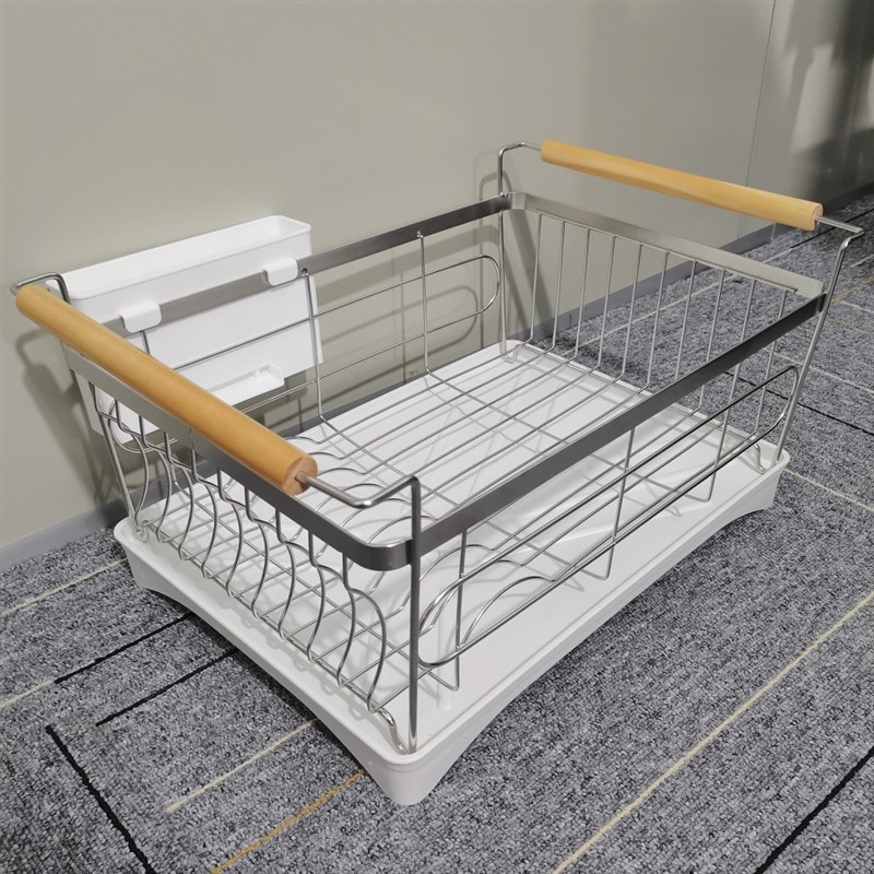 304不锈钢碗碟架厨房置物架台面家用单层沥水盘架大容量碗筷收纳