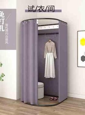 简易w换8衣间墙角换衣试衣型道衣室试衣间ZG-66362展示架u更展衣