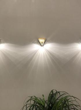 轻奢水壁灯书床头道楼晶梯间卧过室房个性精致水晶不锈钢l390ed壁