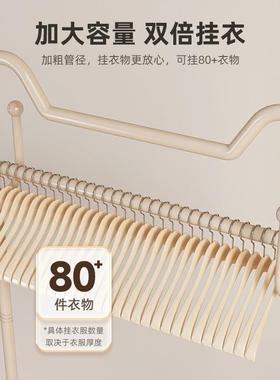 家用衣服架小移架动网可AL100417挂衣马架红多功简易挂衣衣落能地
