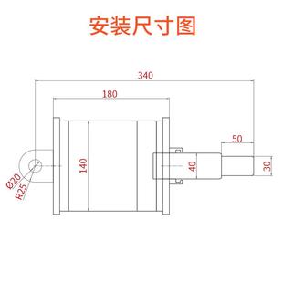 机刹车制电299动气缸车QGZ160渣土车气缸QGZ140盾构机气缸QGZ125X
