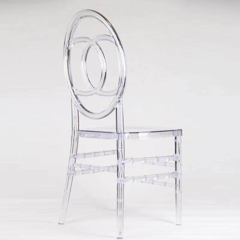 亚克透明竹节力椅透明竹节婚椅明酒店主庆礼堂题水晶椅塑料透水晶