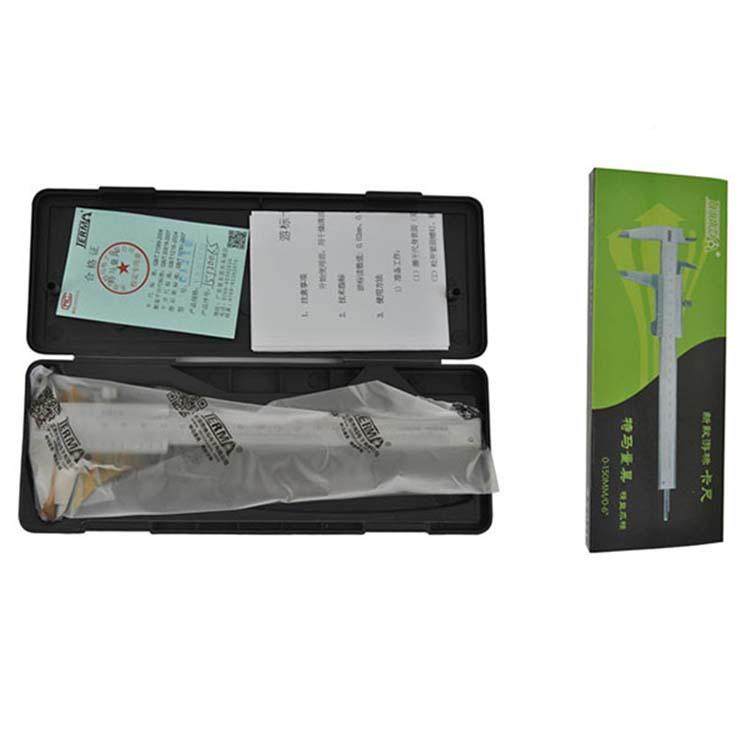 TERM特游标卡尺0-300*0.142马02Amm四用游标卡尺度带深测量卡尺