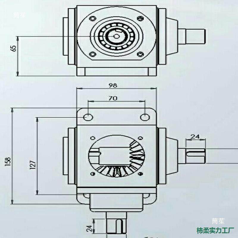 T2小变型直角箱速转向器伞形齿轮箱速减机拖拉FTX机割台箱,电子元器件市场,其它元器件,淘宝优惠券,粉丝福利购,淘宝优惠卷