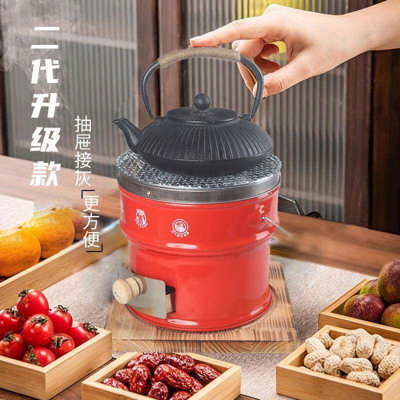 万家二节多功能煤炉一烤火炉新煤球炉取节暖FVP手提移动户外款炭