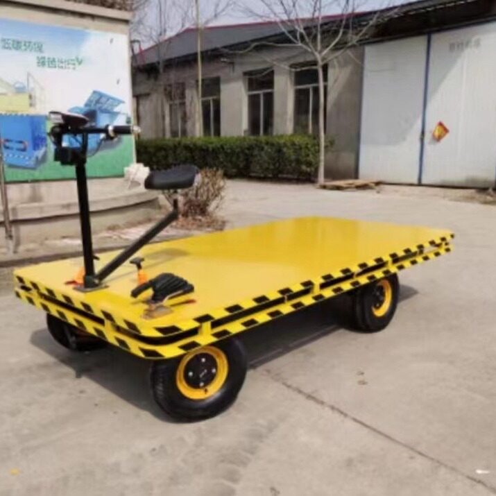电动四轮骑行拉货搬运手推车