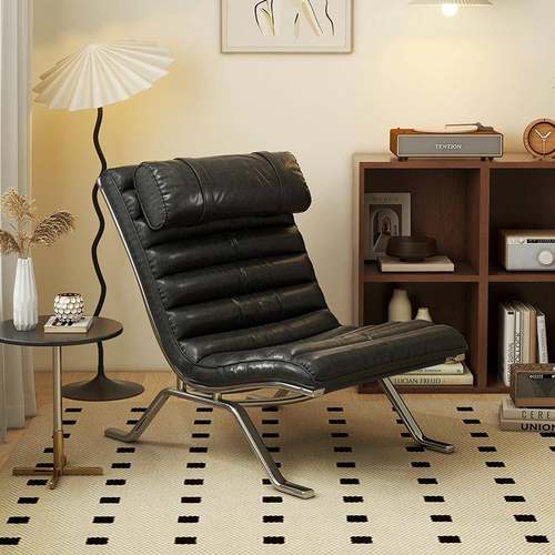 中cs单人沙发椅厅古风设计沙发椅子复古客轻师奢感懒人VVI休闲躺