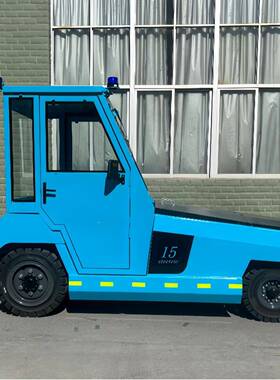 普尔WWC全封闭带雨棚场电动牵引车机码头李牵引拖车头行同轨迹夫