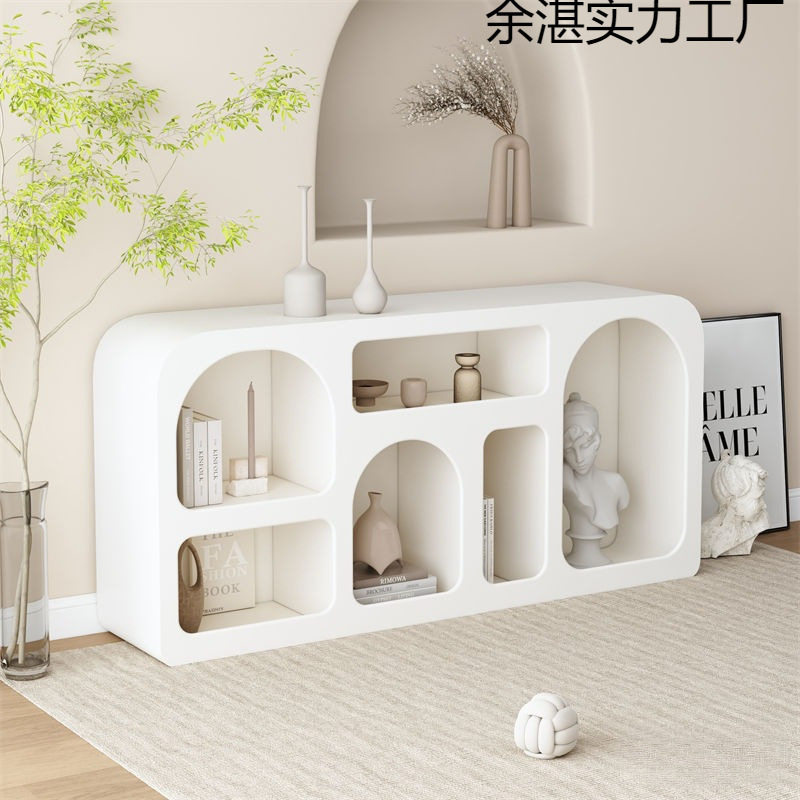 法式白色落地拱形洞穴展示柜