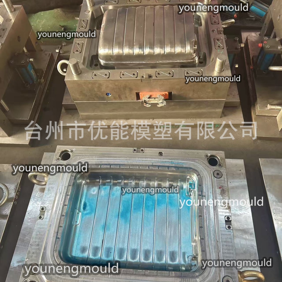 开模注塑PP拉杆箱面壳设计箱壳厂家模具设计与制造