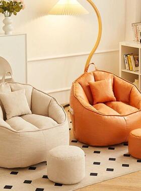 科技布人懒沙DFU榻发客厅卧室单人躺椅榻米阳豆袋小户型网红沙台