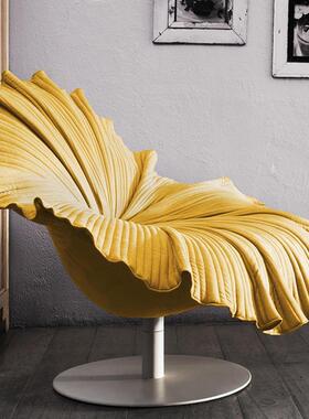 简约现单代创意旋转玻钢花瓣璃时PZN尚朵轻奢餐厅别花墅样板房懒